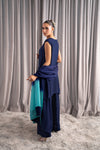 Deep Navy & Aqua