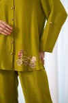 Lime-Cycle Co-ord set