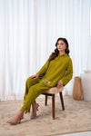 Lime-Cycle Co-ord set